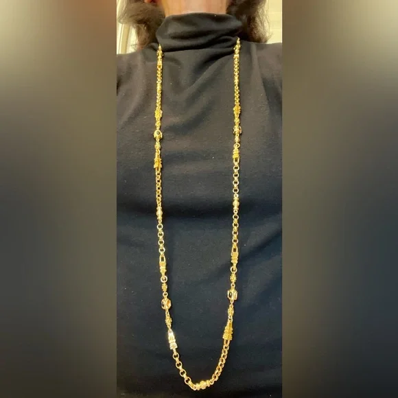 St. John Signed Couture Opera Length Chain - Picture 5 of 16